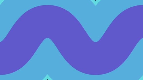 Abstract Colorful Bright Wavy Pattern Background Simple Dynamic Loop Abstract Background