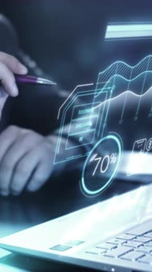 Réalité augmentée travaillant avec des actifs cryptographiques sur un panneau virtuel