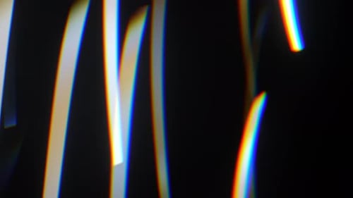 Abstract Light Glare with Vertical Rainbow Stripes
