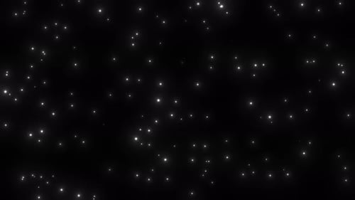 Falling White Twinkling Particles Motion Background