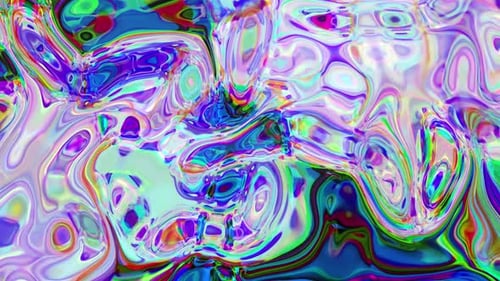 Colorful Abstract Psychedelic Liquid Flow Background