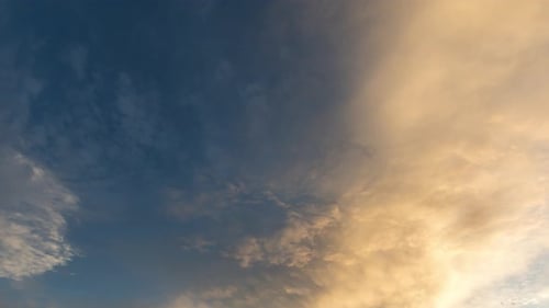 Dramatic Clouds Time-Lapse During Sunrise or Sunset