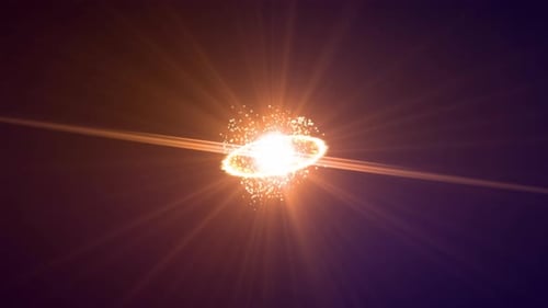 Cosmic Light Burst and Lens Flare Digital Effect