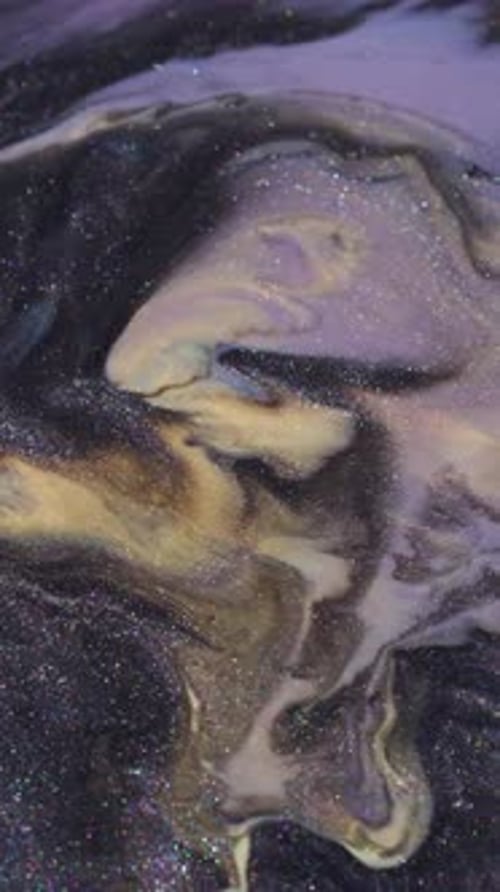 Glittering, Colorful Liquid Abstract Background