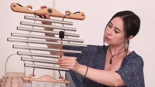 Sound Chimes Yoga Instrument Woman Heal Treatment