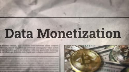 Título sobre monetización de datos en un periódico digital