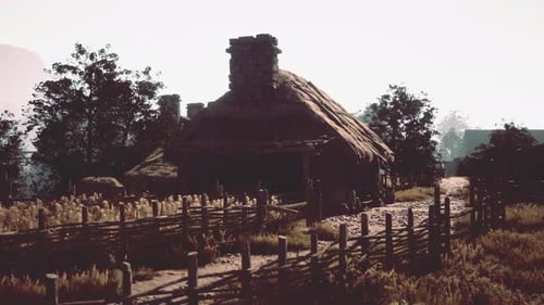 Abandoned House Made of Mudbrick Wall