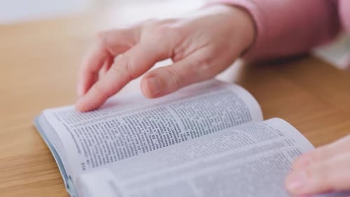 Learning New Words Through Reading a Dictionary at Home in the Afternoon