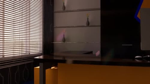 Modern Office Interior Reveal Animation