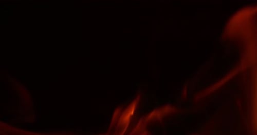 Campfire with firewood and flames