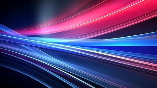 Abstract vibrant flowing lines of color