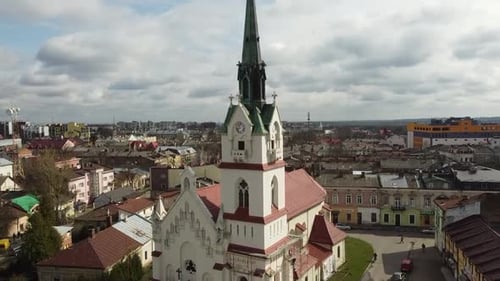 D14. Church of the Nativity of the Blessed Virgin Mary aerial view.