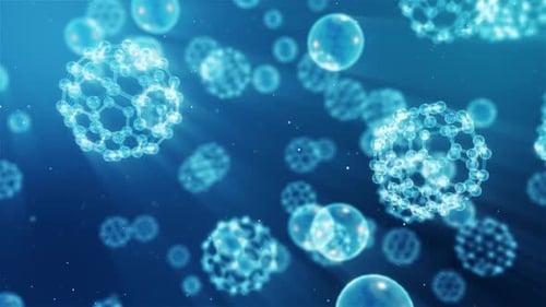 Science background with molecule or atom, Abstract structure for Science or medical background