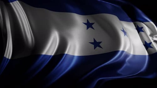 Seamlessly Waving Honduras Flag for National Identity and Events