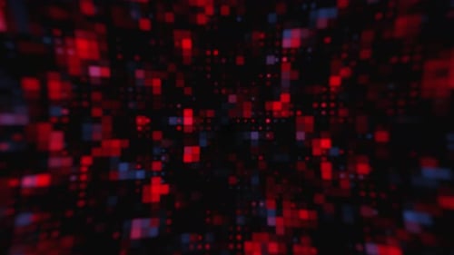 Hi-Tech-Hintergrund Rot und Blau 4K