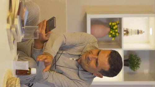 Vertical video of Doctor advises medication.