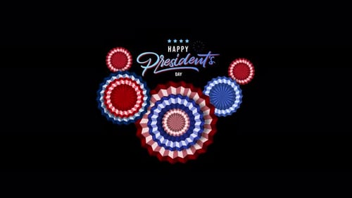 Happy President Day 4K Loop Background