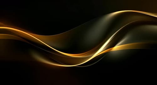Black luxury corporate background with golden lines