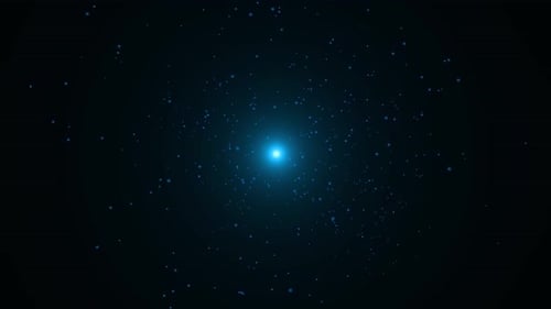 Futuristic Blue Particle Network Expanding Background