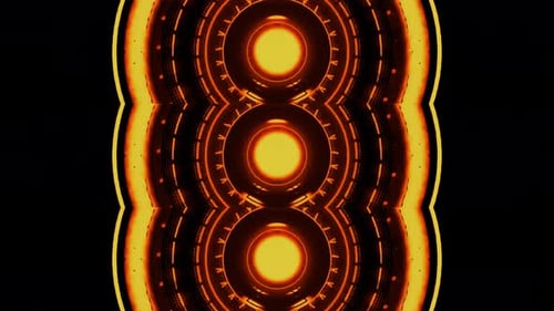 Rotierende Cyberpunk-Datenschleife