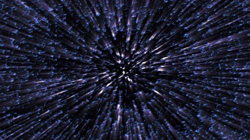 Futuristic Space Tunnel Light Rays Background