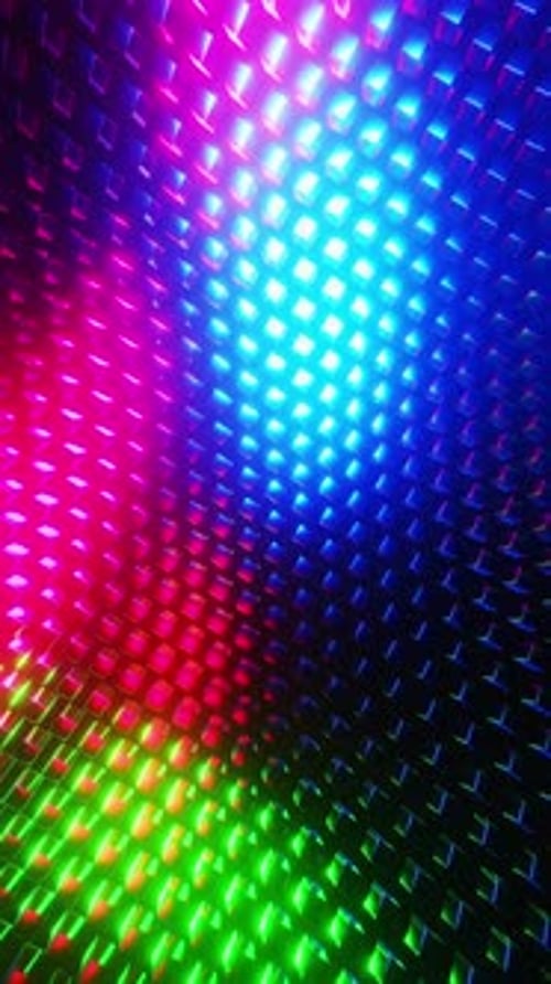 Colorful Abstract Light Beams on Geometric Grid