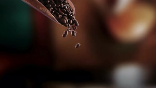 Grains de café, café