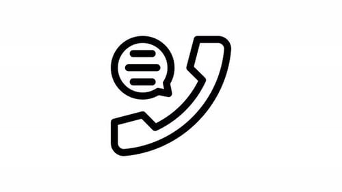 call line icon animation