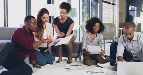 4k video footage of colleagues having a meeting in a modern office