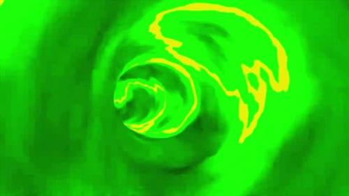 Abstract Fluid Neon Light Tunnel Animation