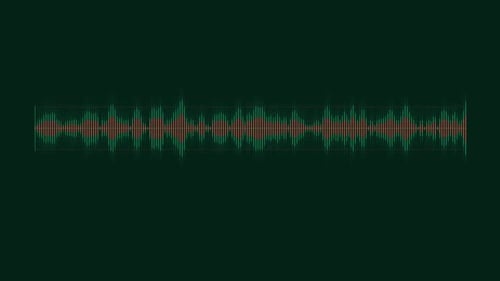 Animated Audio Track Element on the Alpha Channel