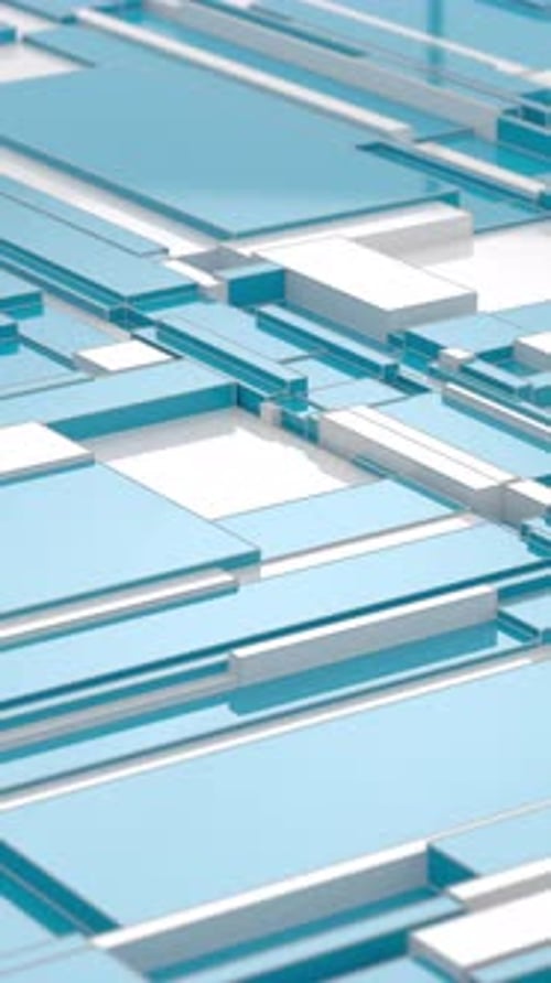 Animated 3D geometric loop background