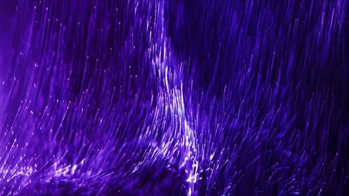 Schleife mit violetten Wellenpartikeln