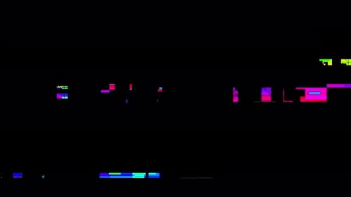 Lucent Panorama Collection: A blue lens flare on the top right corner over a black background with f