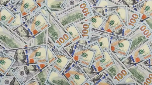 Moving Money Background Money Video Resolution Hundred USD Cash Background 100 Dollar Cash Bill Sign
