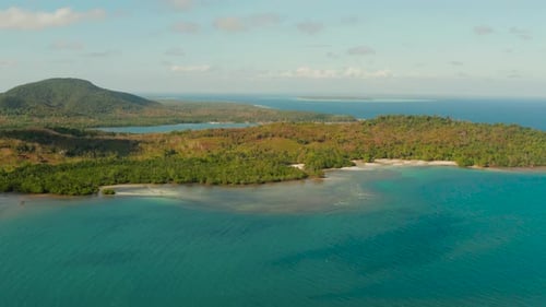 Coastline on the Tropical Island