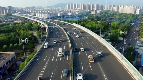 Transport intelligent dans les villes de haute technologie, Internet des objets, IoT