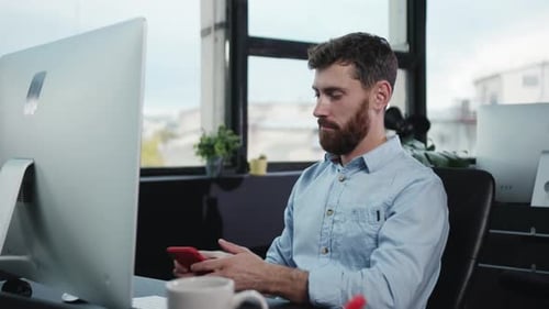 Dedicated and Focused Professional Thriving in a Dynamic Modern Office Environment Today