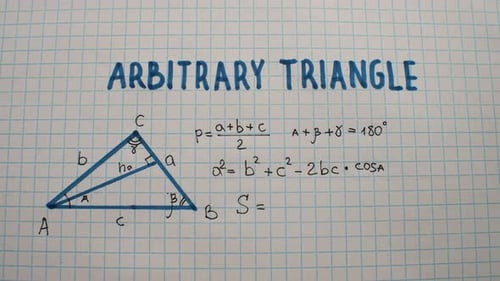 Arbitrary Triangle On Paper, Time Lapse