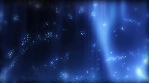 Animated Abstract Blue Particle Light Stream Background