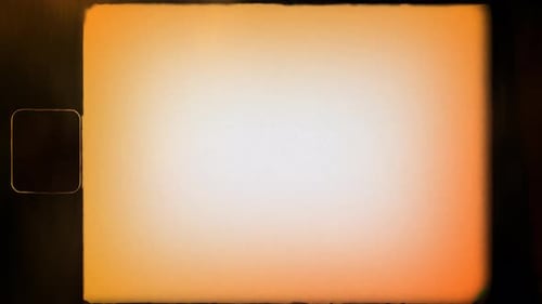 Vintage Film Frame with Light Leaks and Dust