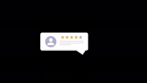 Animated User Review Star Rating Feedback