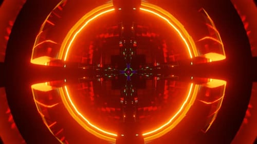 Energetic VJ Loop Background with Pulsating Colors Evoking a Futuristic Psychedelic Hypnotic