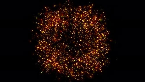 Elegant Gold Particle Burst Effect