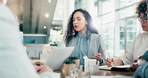 Business Meeting in Modern Urban Workplace