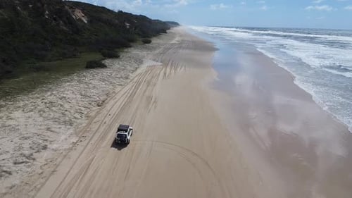 Drone shot: Fraser Island Australia