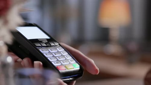 Contactless Payment at Cafe and Store