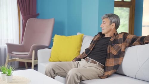 Old man with problems in his private life.