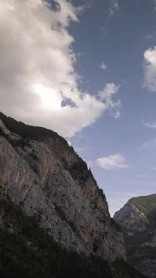 Monte Pedido Natural Park in Aragon Spain in Vertical
