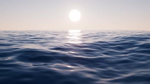 Loop animation of empty water surface